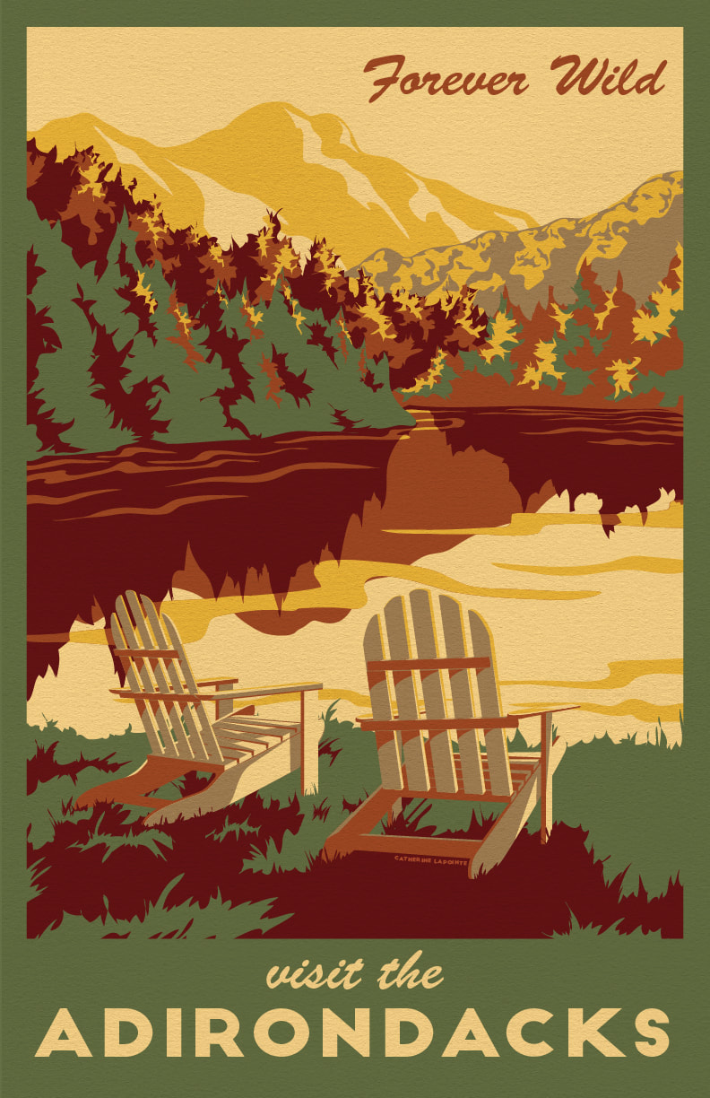 Adirondack Travel Poster
