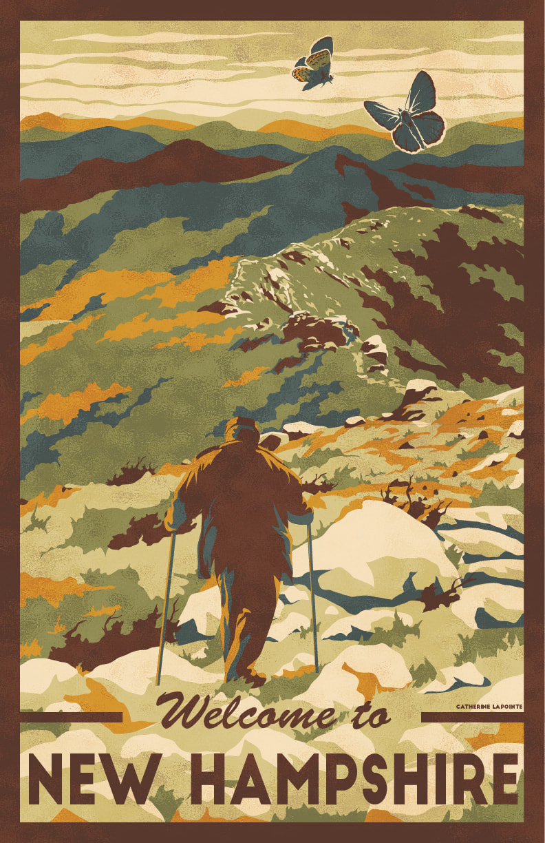 New Hampshire Travel Poster