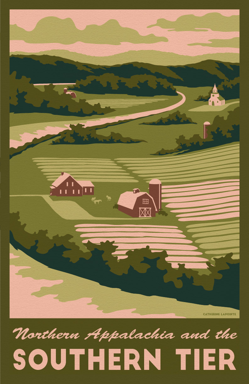 Southern Tier Travel Poster