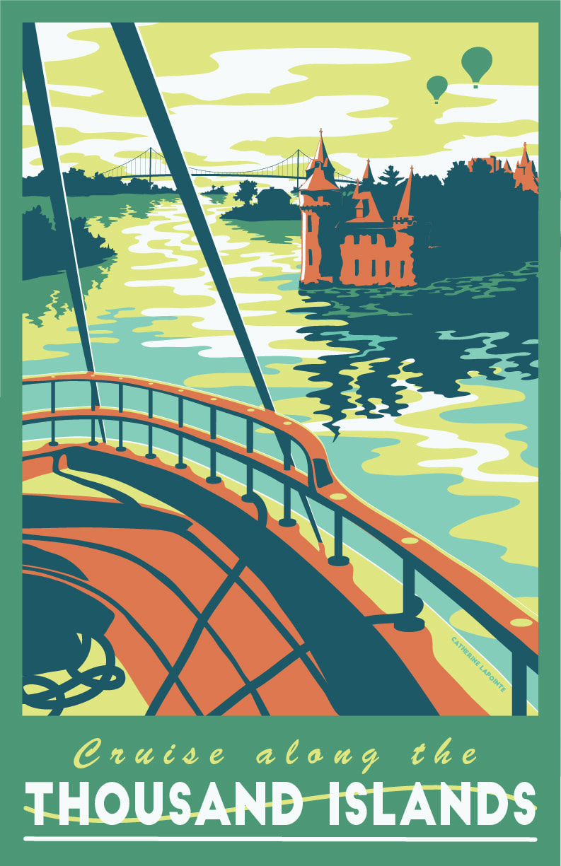 Thousand Islands Travel Poster
