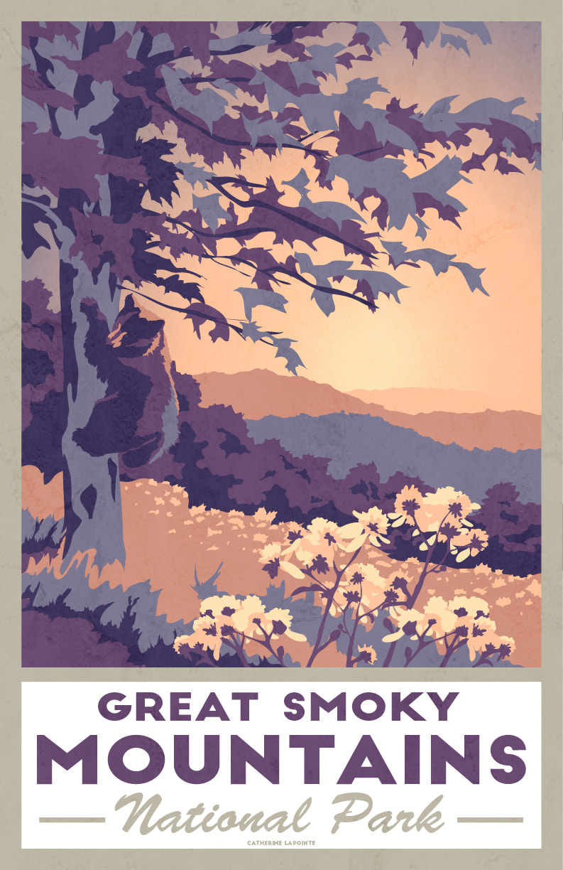 Smoky Mountains National Park Poster