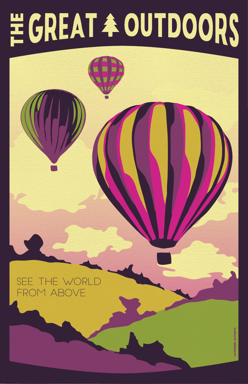 Balloon Festival Travel Poster