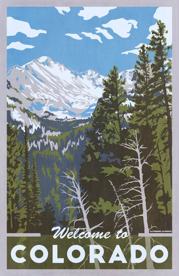 State Travel Poster